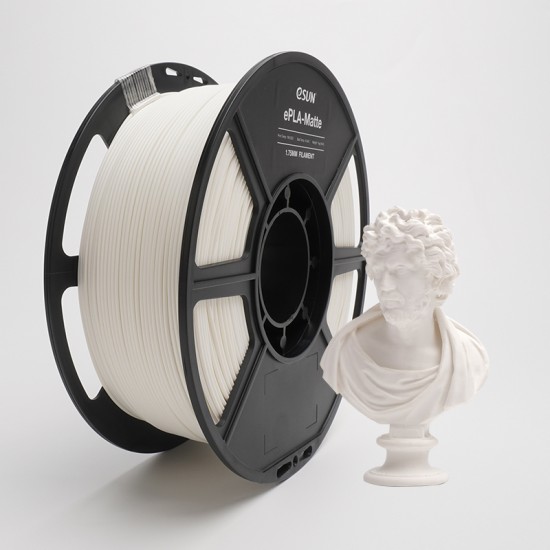1.75mm milky white ePLA matte filament 1.75mm milky white ePLA matte filament