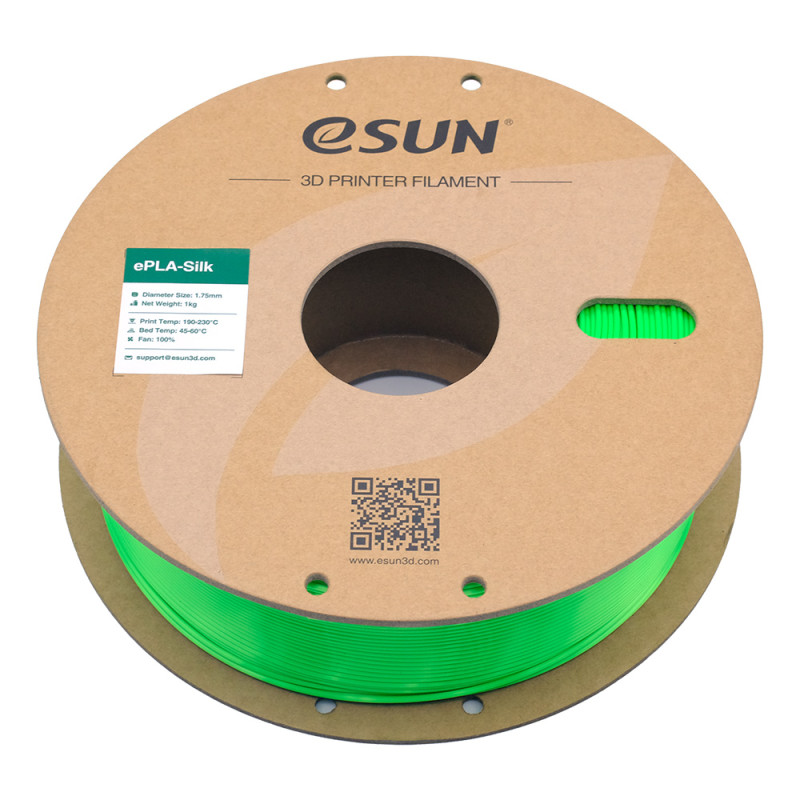 eSun ePLA-Silk Green / Groen Filament eSun ePLA-Silk Green / Groen Filament