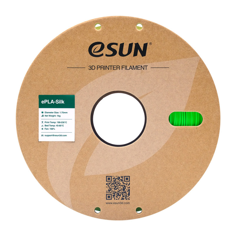 eSun ePLA-Silk Green / Groen Filament eSun ePLA-Silk Green / Groen Filament