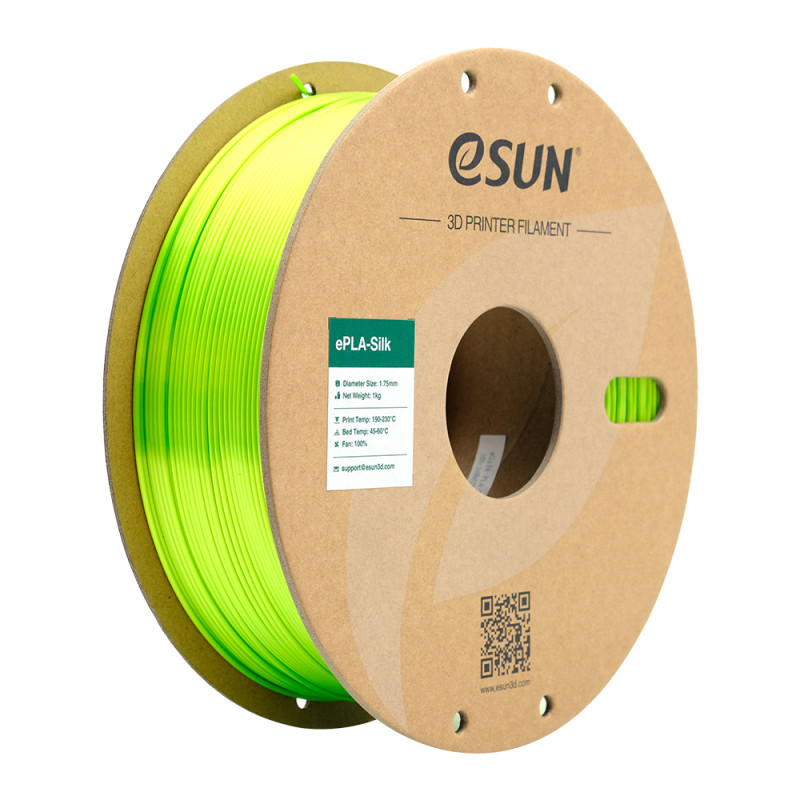 eSun eSilk PLA Lime / Limoengroen Filament eSun eSilk PLA Lime / Limoengroen Filament