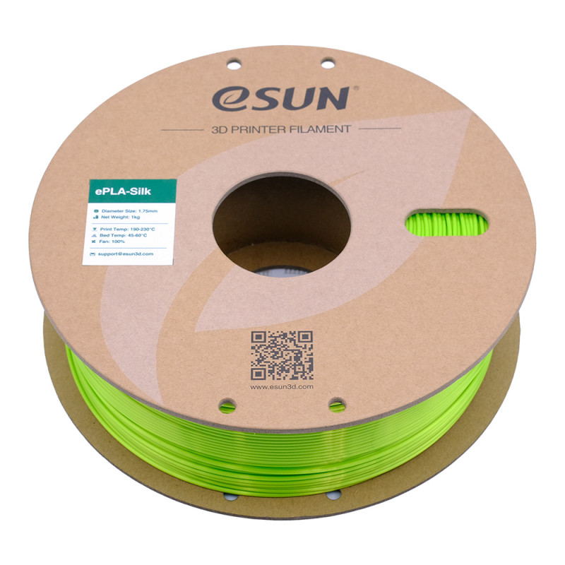 eSun eSilk PLA Lime / Limoengroen Filament eSun eSilk PLA Lime / Limoengroen Filament
