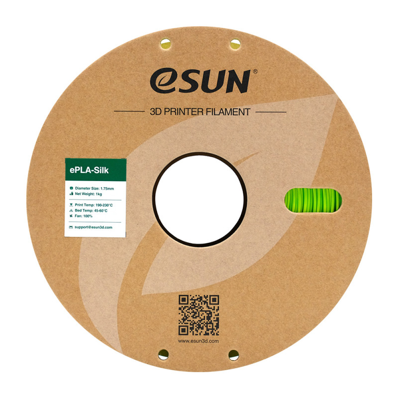 eSun eSilk PLA Lime / Limoengroen Filament eSun eSilk PLA Lime / Limoengroen Filament