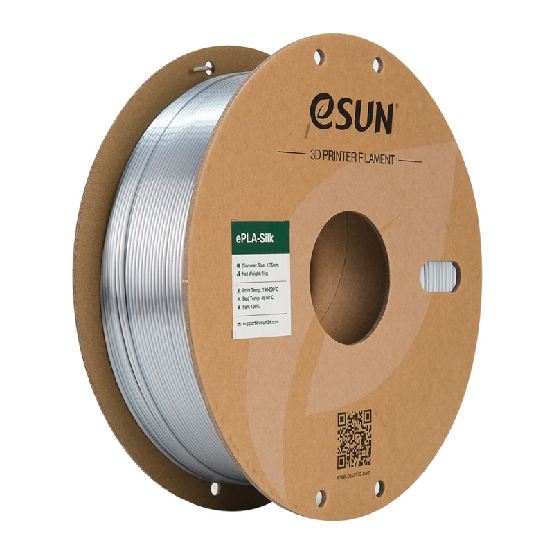 eSun ePLA-Silk Silver / Zilver Filament