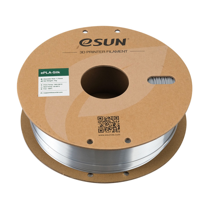 eSun ePLA-Silk Silver / Zilver Filament