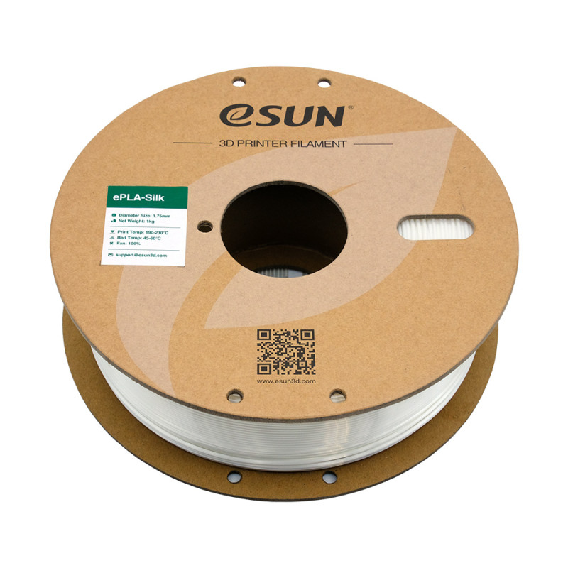 eSun ePLA-Silk White / Wit Filament eSun ePLA-Silk White / Wit Filament