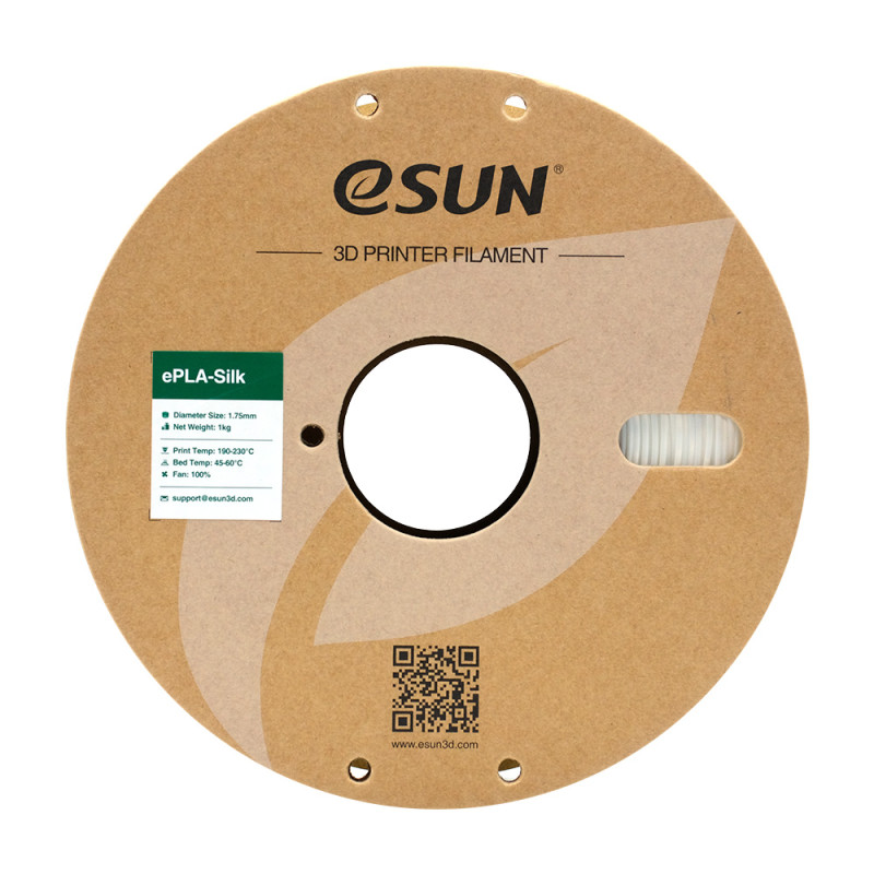 eSun ePLA-Silk White / Wit Filament eSun ePLA-Silk White / Wit Filament