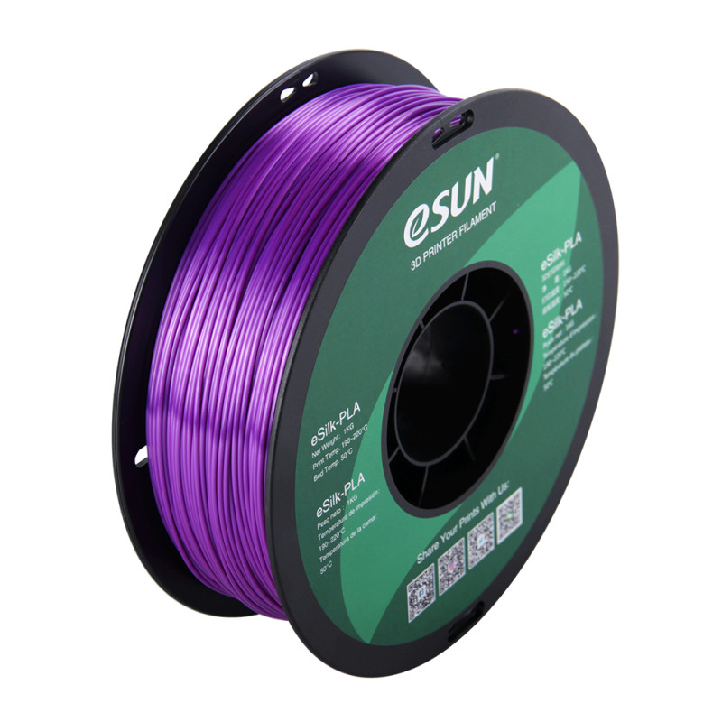 eSun eSilk PLA Purple / Paars Filament eSun eSilk PLA Purple / Paars Filament