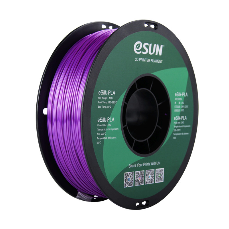 eSun eSilk PLA Purple / Paars Filament eSun eSilk PLA Purple / Paars Filament