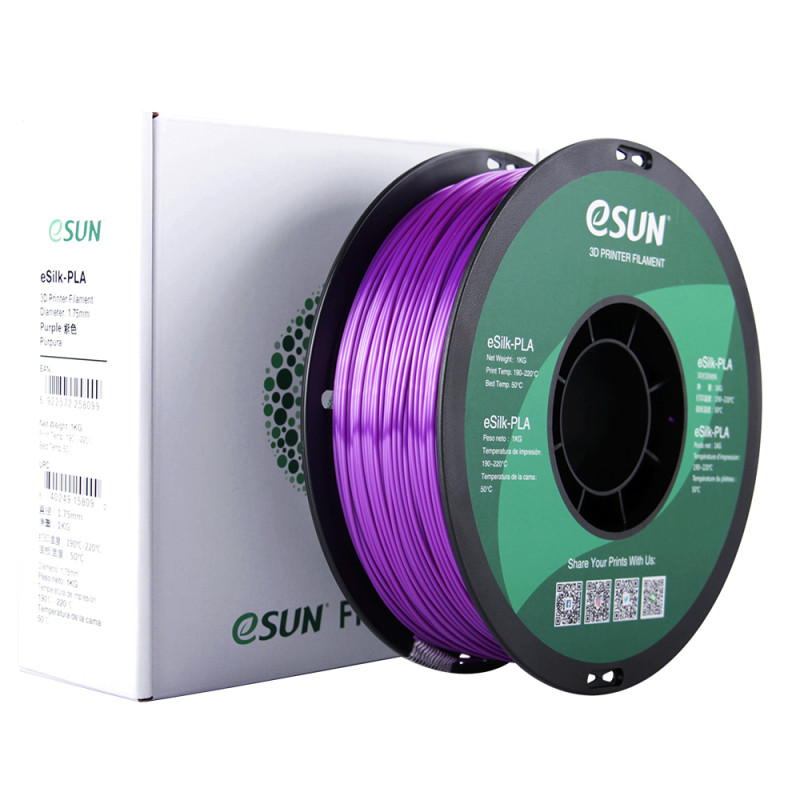 eSun eSilk PLA Purple / Paars Filament eSun eSilk PLA Purple / Paars Filament