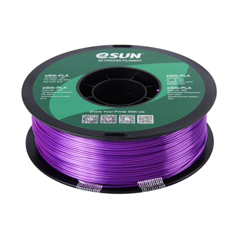 eSun eSilk PLA Purple / Paars Filament eSun eSilk PLA Purple / Paars Filament