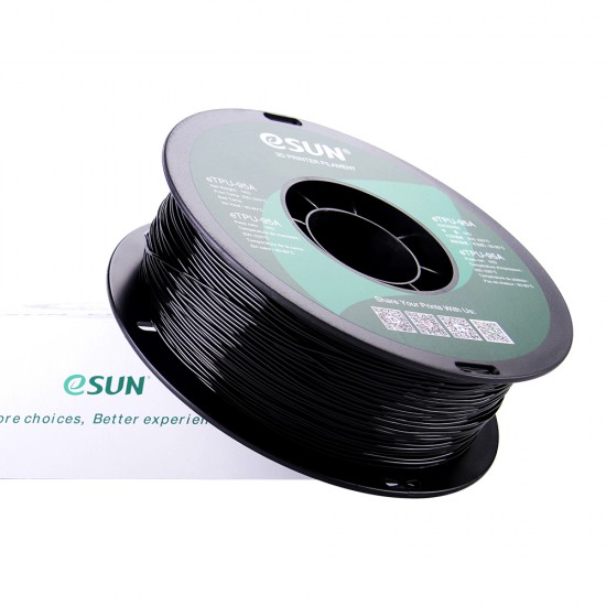 eSun eTPU Black / Zwart Filament eSun eTPU Black / Zwart Filament