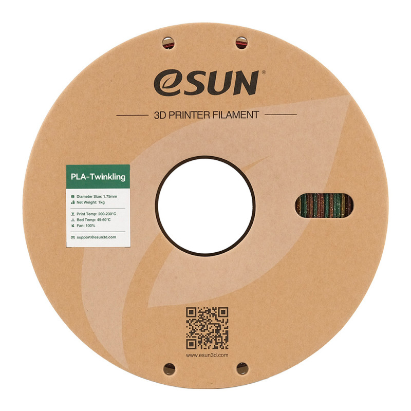 eSun eTwinkling PLA Rainbow / Twinkelend Regenboog Filament eSun eTwinkling PLA Rainbow / Twinkelend Regenboog Filament