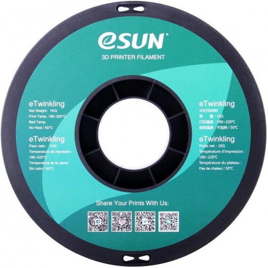 eSun eTwinkling PLA Transparant / Transparant Filament eSun eTwinkling PLA Transparant / Transparant Filament