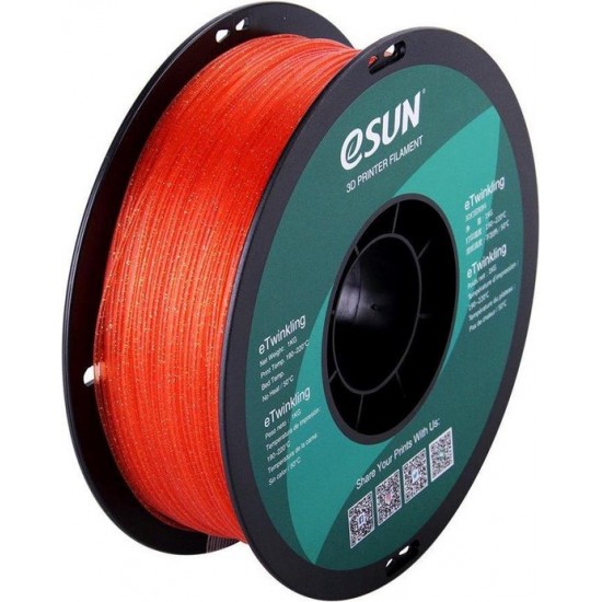 eSun eTwinkling PLA Warm Orange / Warm Oranje Filament eSun eTwinkling PLA Warm Orange / Warm Oranje Filament