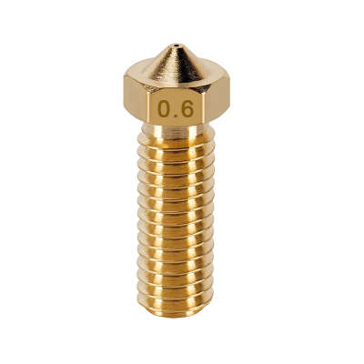 0.6mm vulcano Nozzle / Vulkaan Printkop Messing voor 1.75mm Filament 0.6mm vulcano Nozzle / Vulkaan Printkop Messing voor 1.75mm Filament