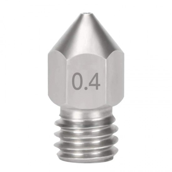 MK8 0.4mm Nozzle / Printkop Stainless Steel / Roestvrij Staal voor 1.75mm Filament