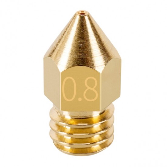 MK8 0.8mm Nozzle / Printkop Messing voor 1.75mm Filament MK8 0.8mm Nozzle / Printkop Messing voor 1.75mm Filament