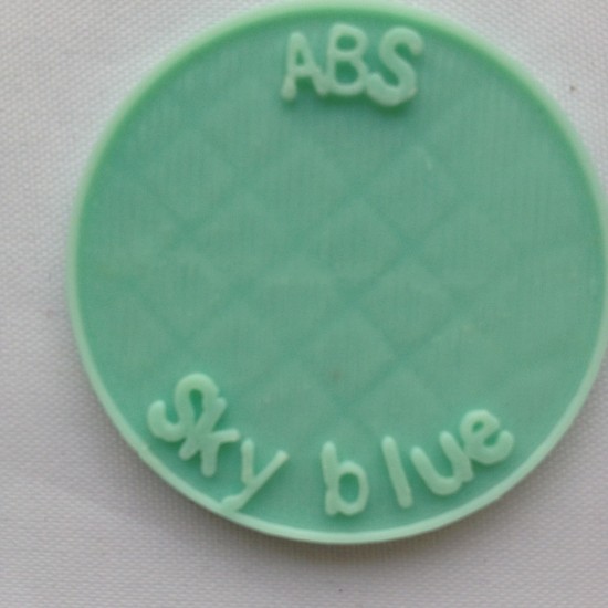 F&M ABS Sky Blue / Aqua Blauw-Groen Filament F&M ABS Sky Blue / Aqua Blauw-Groen Filament